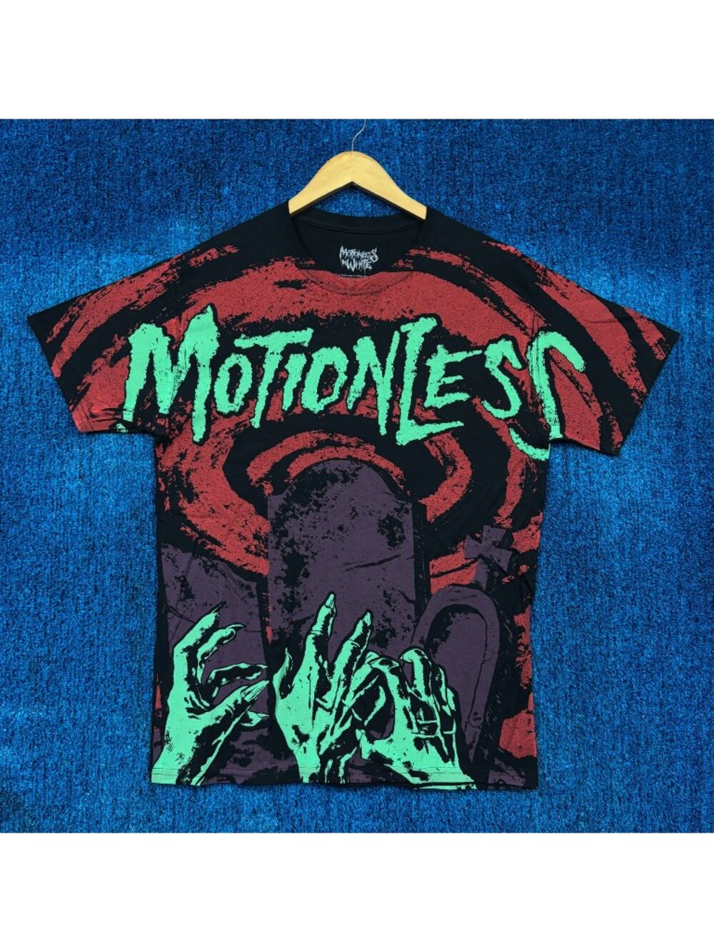 Motionless in White Graveyard Shift Industrial Metal Tee M